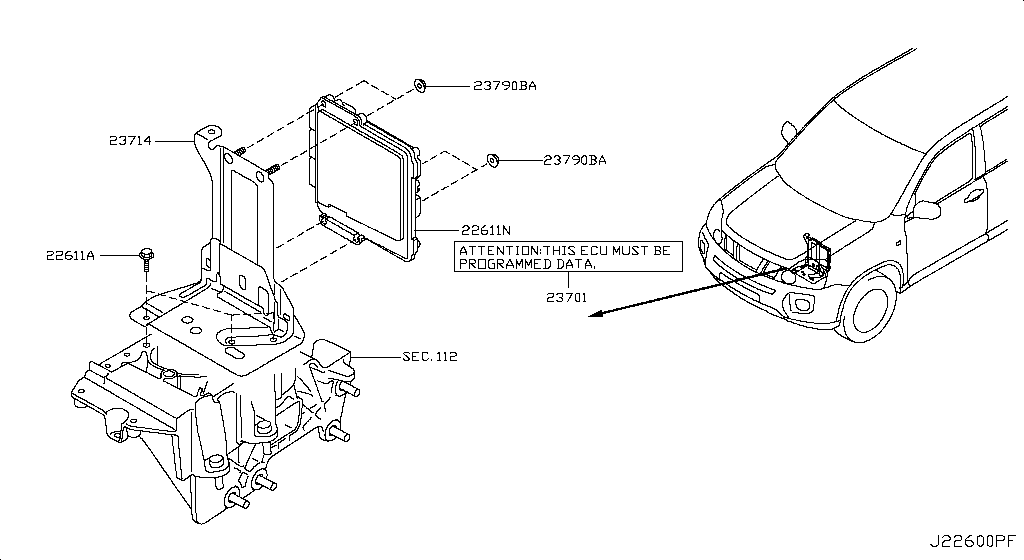 Engine Control Module Nissan X-Trail Jpnmake [Asia (Left Wheel)]